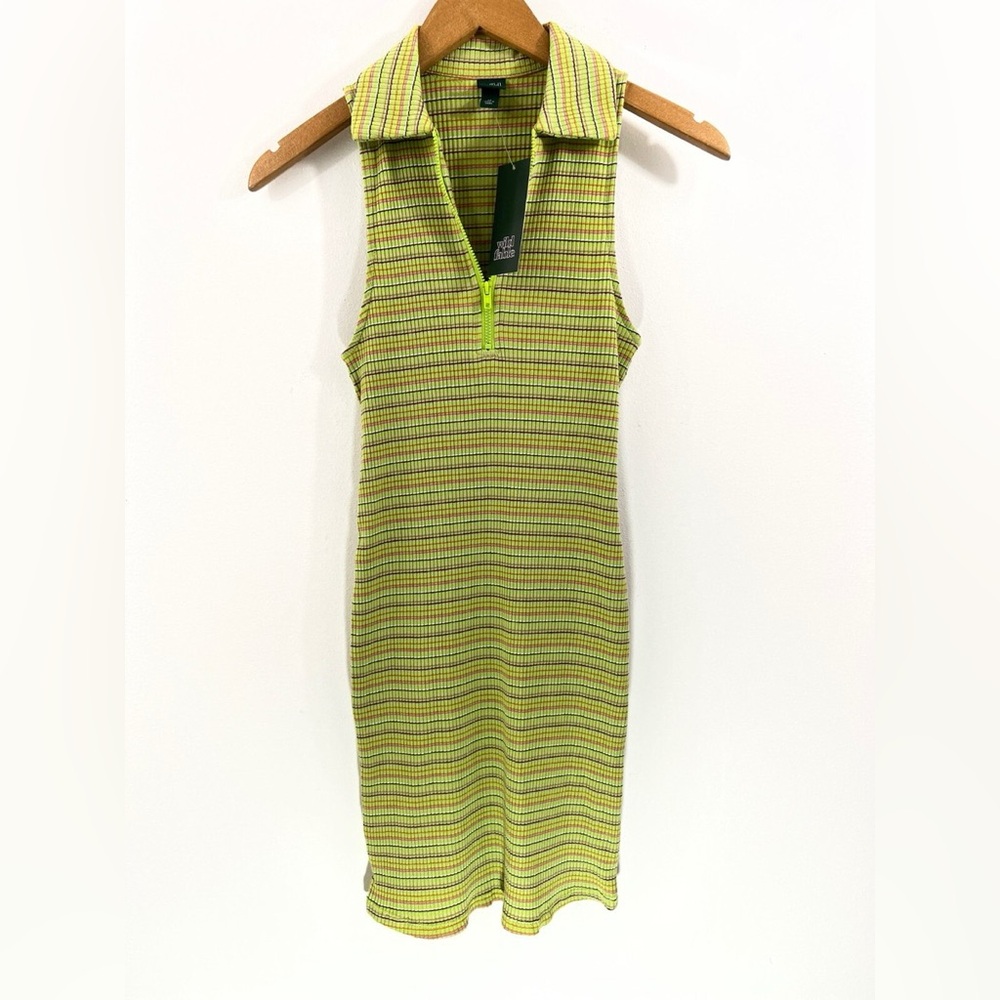 Wild Fable Multicolor Striped Zip-Up Top